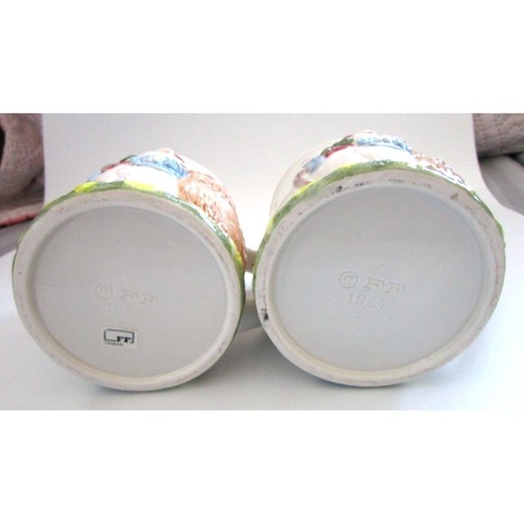 Fitz & Floyd Pig & Chicken Mugs (2) - Fitz & Floyd 1987 Bacon Eggs Pig Chick VTG - Picture 9 of 16